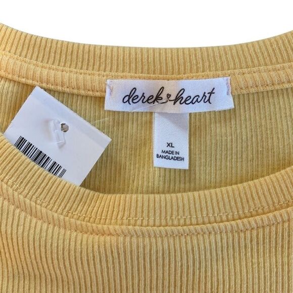 Derek Heart Women’s Cropped Short Sleeve Ribbed Top Shirt 2-Pack Size XL - Picture 6 of 7